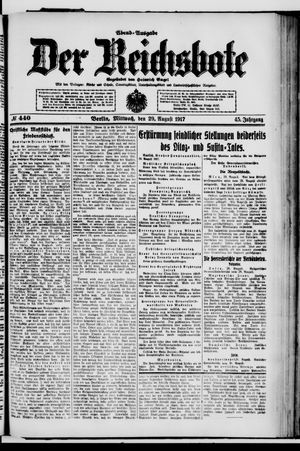 Der Reichsbote vom 29.08.1917
