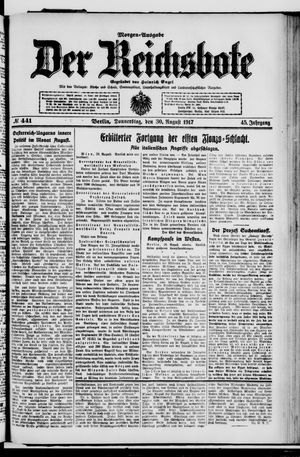 Der Reichsbote vom 30.08.1917