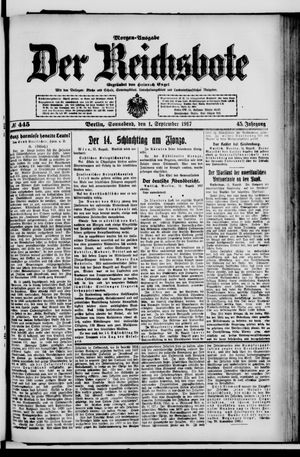Der Reichsbote on Sep 1, 1917
