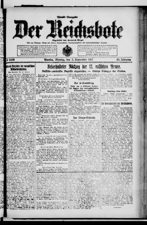 Der Reichsbote vom 03.09.1917
