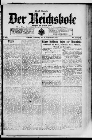 Der Reichsbote vom 04.09.1917