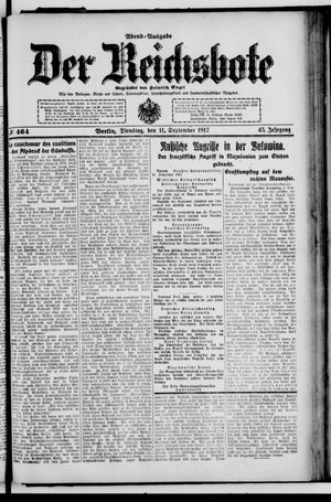 Der Reichsbote vom 11.09.1917
