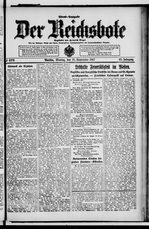 Der Reichsbote vom 17.09.1917