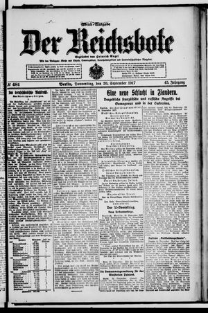 Der Reichsbote vom 20.09.1917