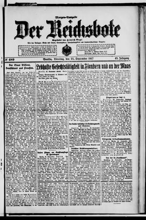 Der Reichsbote vom 25.09.1917
