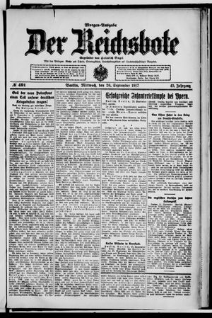 Der Reichsbote vom 26.09.1917