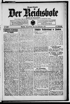Der Reichsbote on Sep 29, 1917