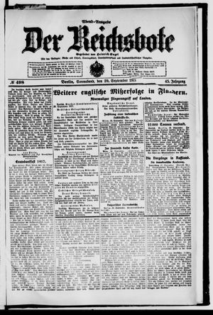 Der Reichsbote vom 29.09.1917