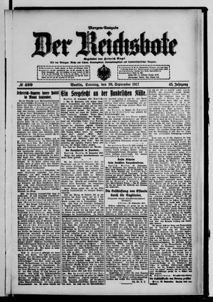 Der Reichsbote vom 30.09.1917
