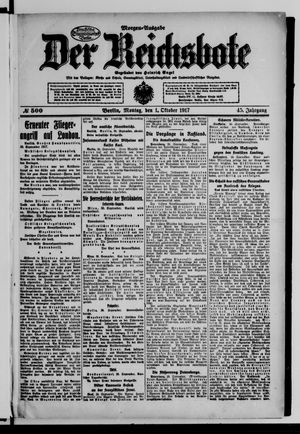 Der Reichsbote vom 01.10.1917