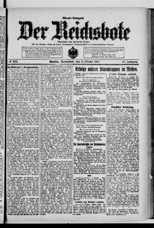 Der Reichsbote vom 06.10.1917
