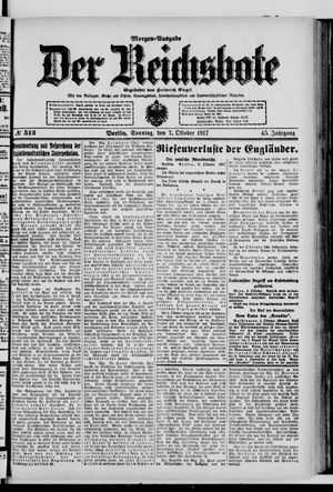 Der Reichsbote vom 07.10.1917