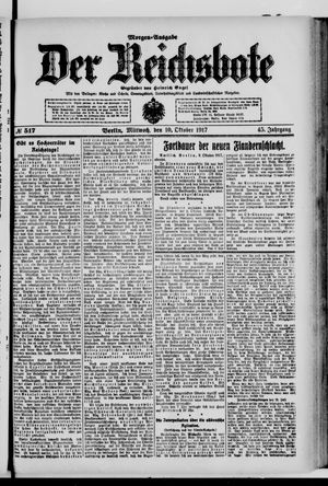 Der Reichsbote vom 10.10.1917