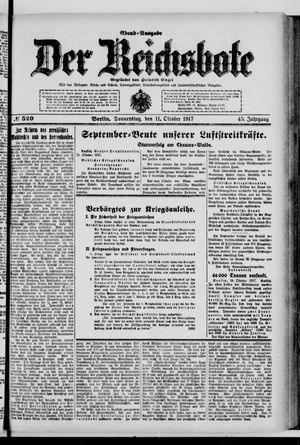 Der Reichsbote vom 11.10.1917