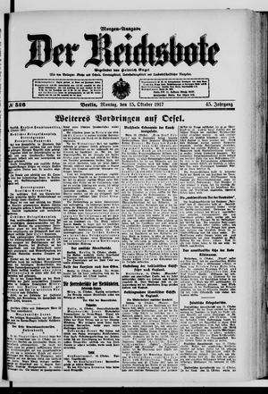 Der Reichsbote vom 15.10.1917