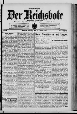 Der Reichsbote vom 21.10.1917
