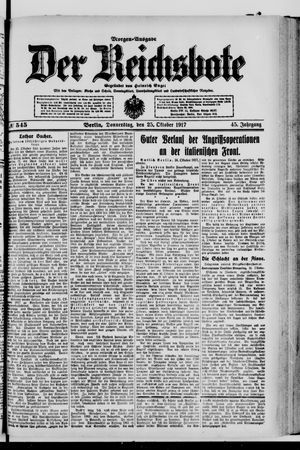Der Reichsbote vom 25.10.1917