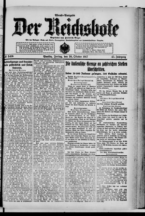 Der Reichsbote vom 26.10.1917