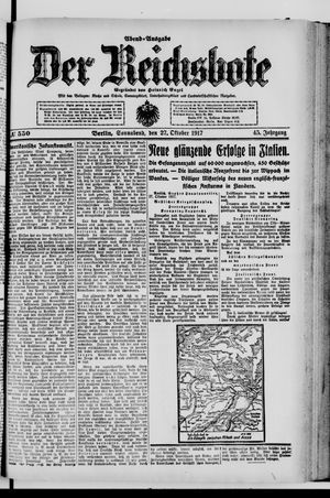 Der Reichsbote vom 27.10.1917