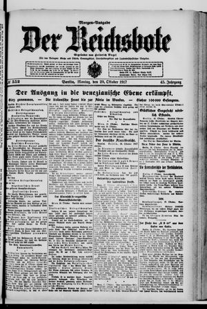 Der Reichsbote vom 29.10.1917