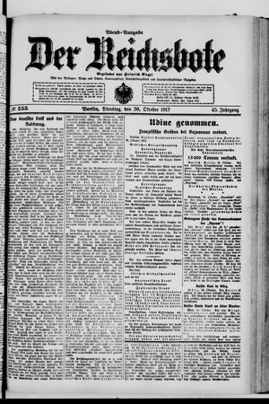 Der Reichsbote vom 30.10.1917
