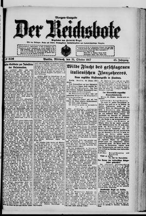 Der Reichsbote vom 31.10.1917