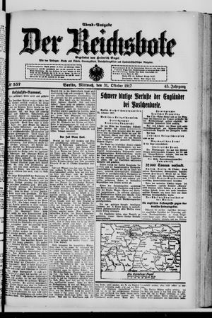 Der Reichsbote vom 31.10.1917