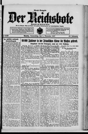 Der Reichsbote vom 01.11.1917