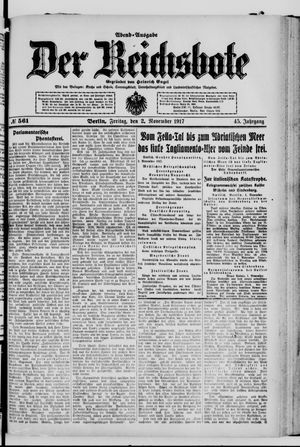 Der Reichsbote vom 02.11.1917