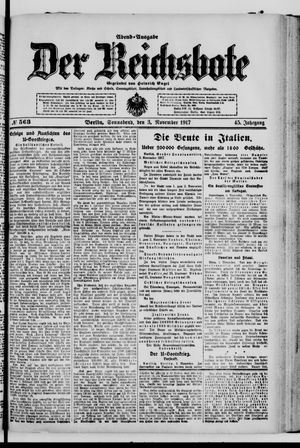 Der Reichsbote vom 03.11.1917