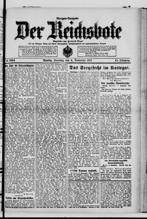 Der Reichsbote vom 04.11.1917