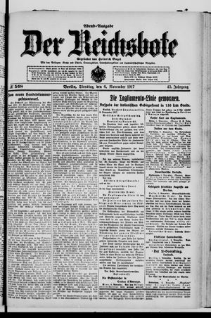 Der Reichsbote vom 06.11.1917