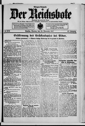 Der Reichsbote vom 12.11.1917