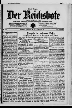 Der Reichsbote vom 13.11.1917