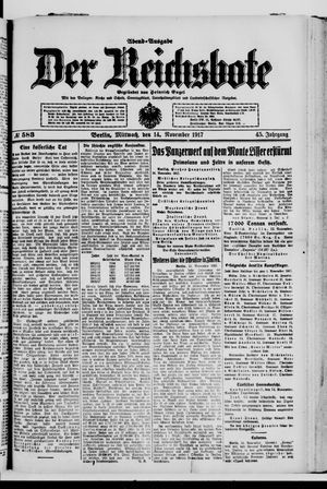 Der Reichsbote vom 14.11.1917