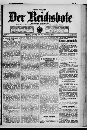 Der Reichsbote vom 16.11.1917