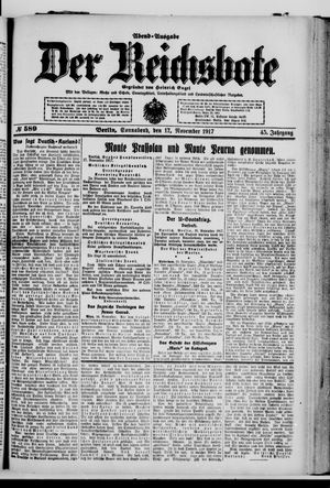 Der Reichsbote vom 17.11.1917