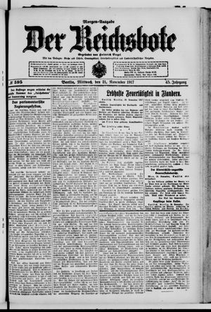 Der Reichsbote vom 21.11.1917