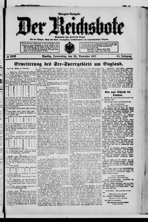 Der Reichsbote vom 21.11.1917