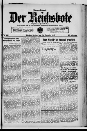 Der Reichsbote vom 23.11.1917