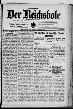 Der Reichsbote on Nov 26, 1917