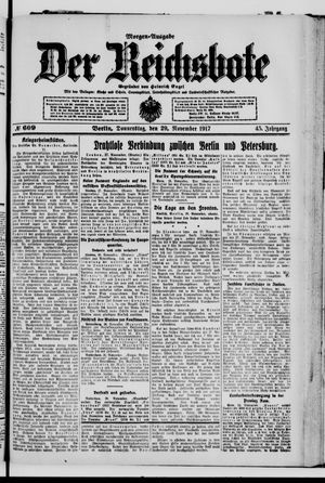 Der Reichsbote on Nov 29, 1917