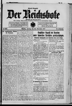 Der Reichsbote vom 30.11.1917