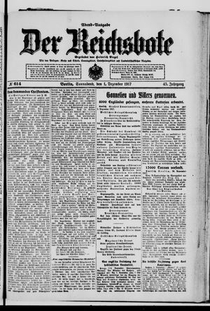 Der Reichsbote vom 01.12.1917