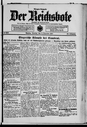 Der Reichsbote vom 03.12.1917