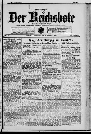 Der Reichsbote vom 06.12.1917