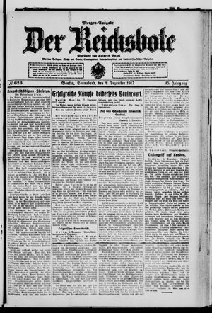Der Reichsbote vom 08.12.1917