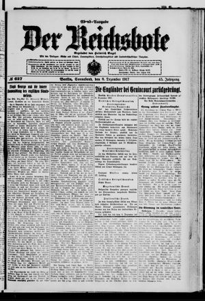Der Reichsbote vom 08.12.1917