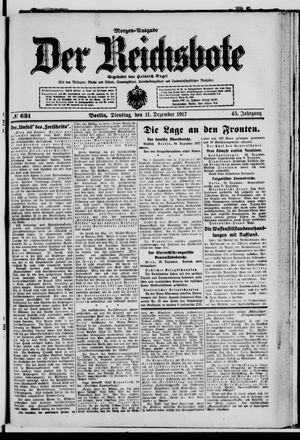 Der Reichsbote vom 11.12.1917