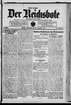 Der Reichsbote vom 12.12.1917